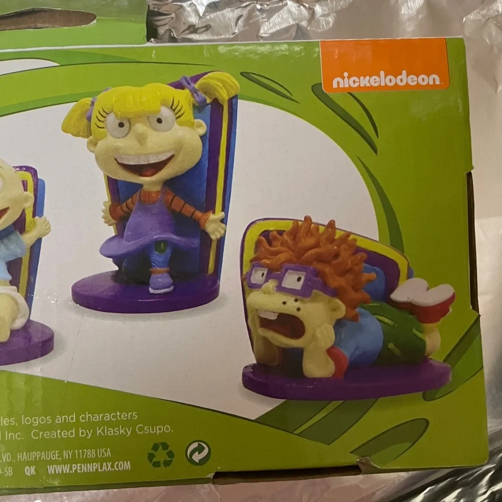 Nickelodeon Rugrats Fish Tank Decor Set - Green, Purple, Yellow